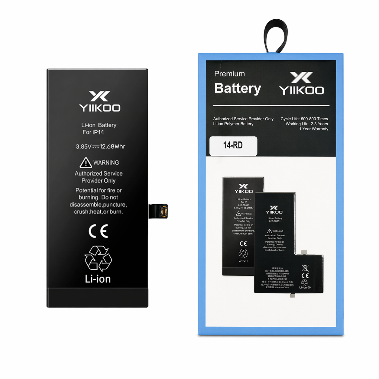 BATERIA IPHONE 14 AUTOPROGRAMABLE (YIKKO)